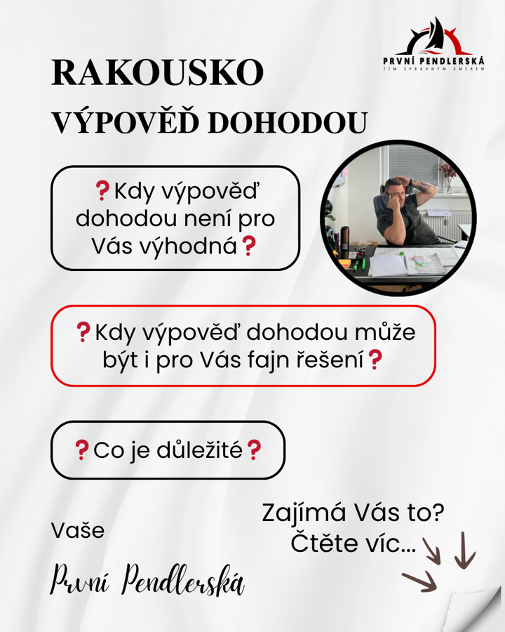 Rakousko - výpověď dohodou